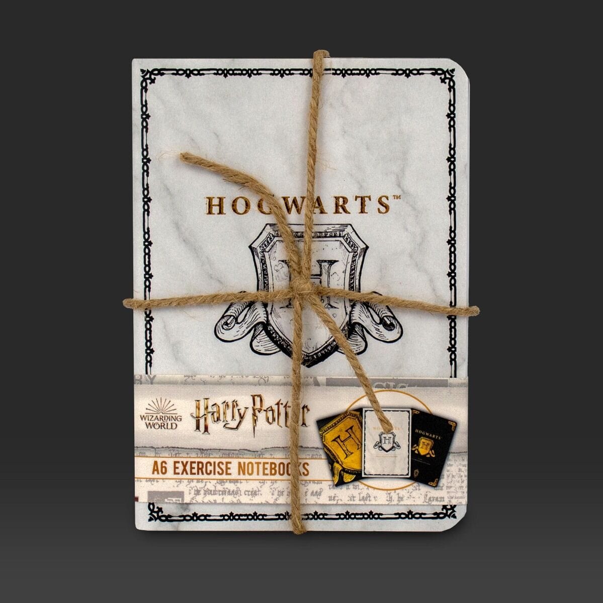 BLUE SKY HARRY POTTER A6 NOTEBOOKS 3PK - HOGWARTS SHIELD BELEŽNICE set 3 5060718148444