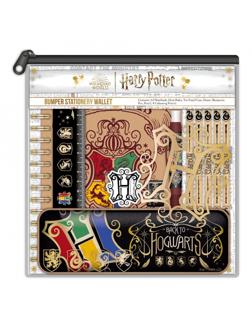 BLUE SKY HARRY POTTER BUMPER PISARNIŠKI SET - COLOURFUL CREST 5056563713593