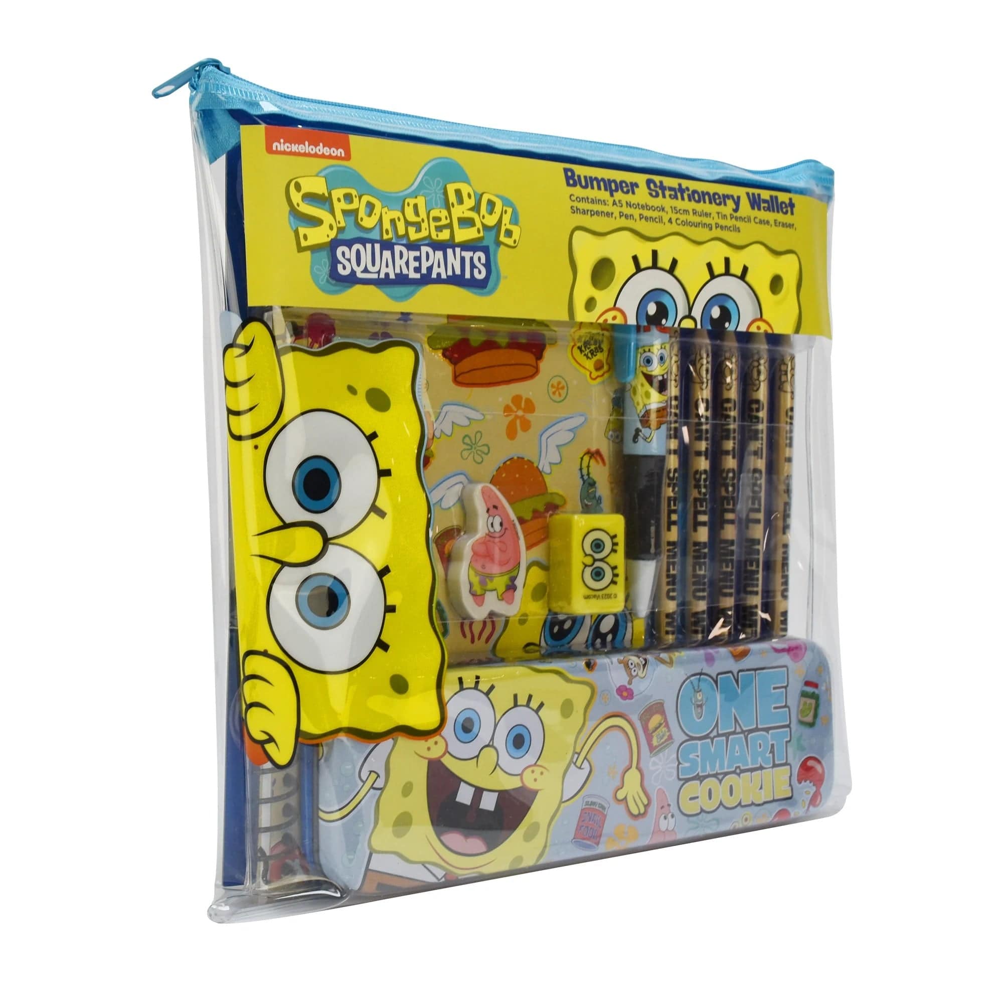 BLUE SKY SPONGE BOB BUMPER PISARNIŠKI SET 5056563712398