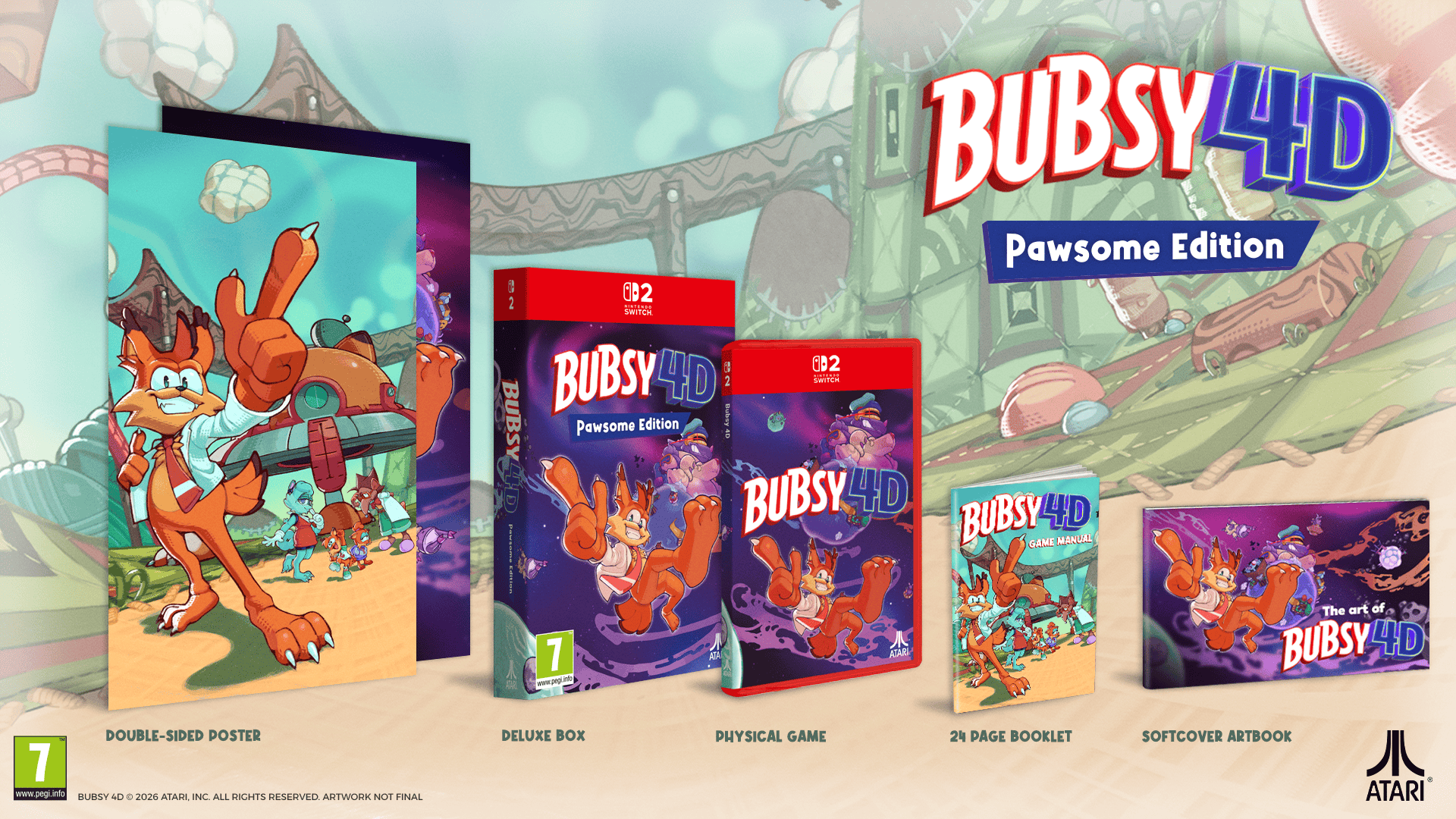 Bubsy 4D - Pawsome Edition (Nintendo Switch 2) 5056635623027