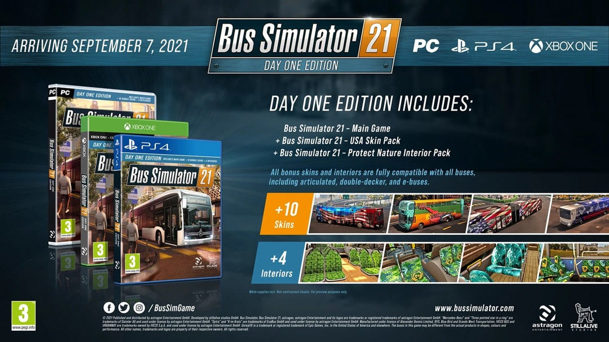 Bus Simulator 21 - Day One Edition (XBOX One) 4041417850525