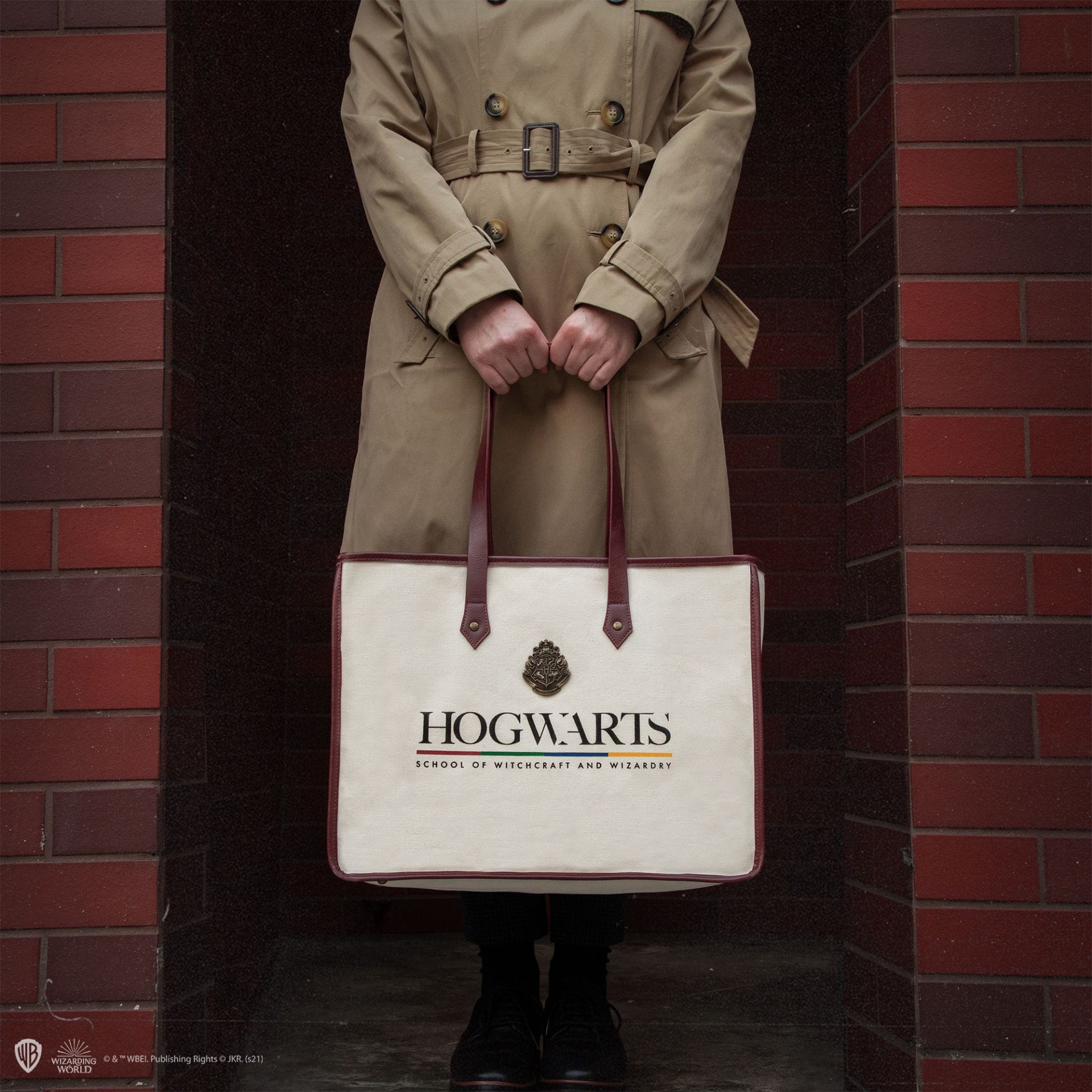 CINEREPLICAS: HARRY POTTER - SHOPPING BAG - HOGWARTS - CANVAS 4895205606364
