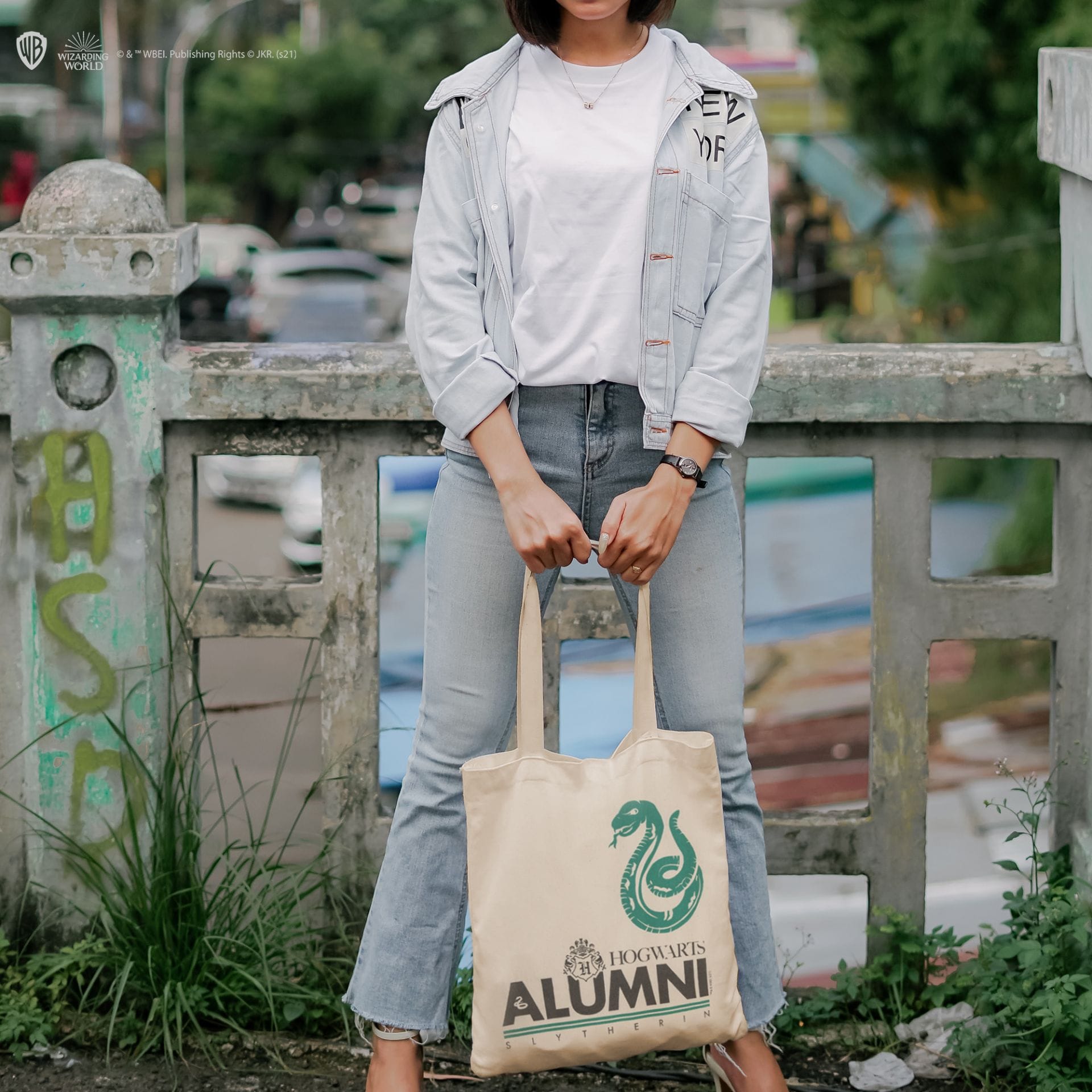 CINEREPLICAS: HARRY POTTER - TOTE BAG - ALUMNI SLYTHERIN 4895205604452