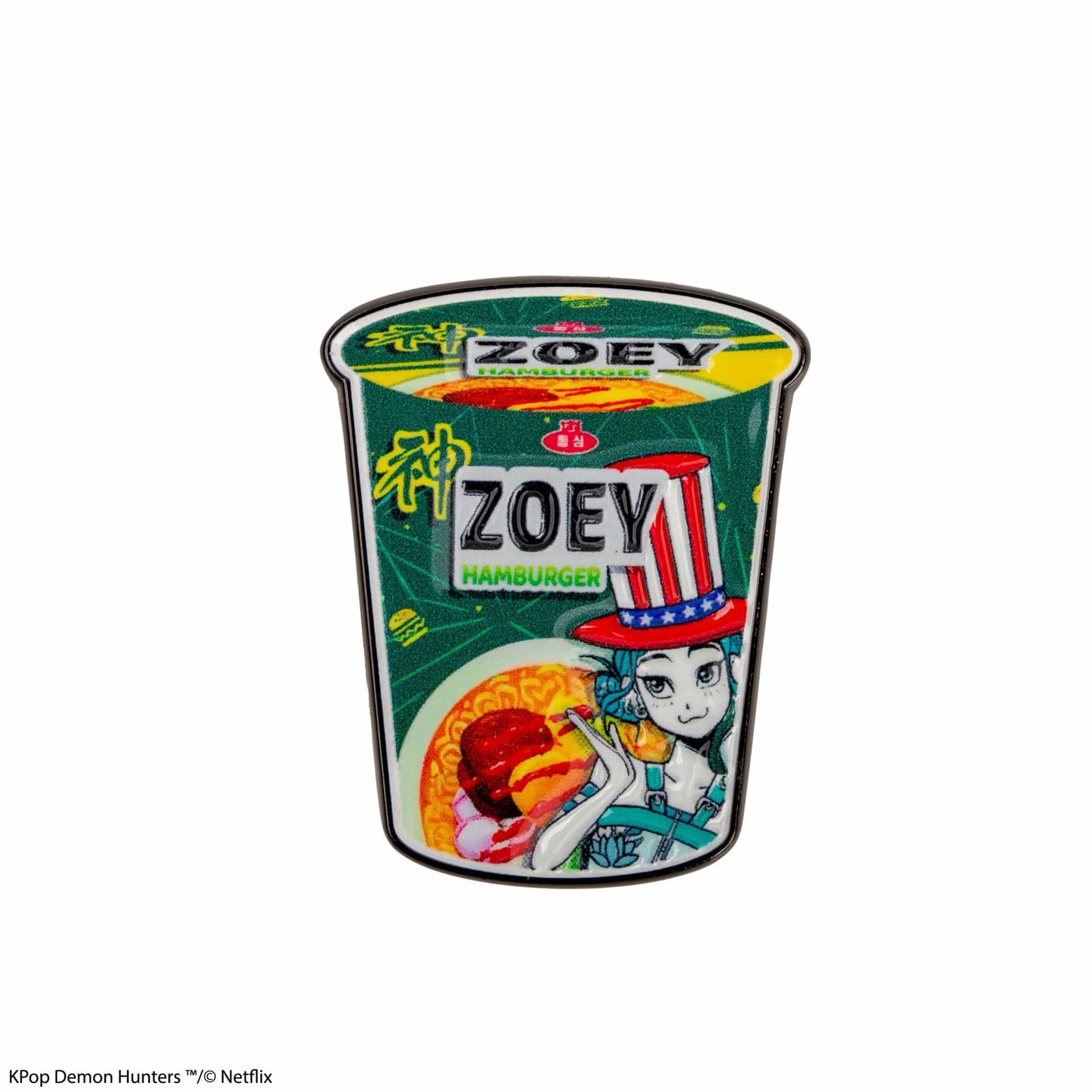 CINEREPLICAS: KPOP DEMON HUNTERS - PIN - ZOEY HAMBURGER NOODLES priponka 4895205625396