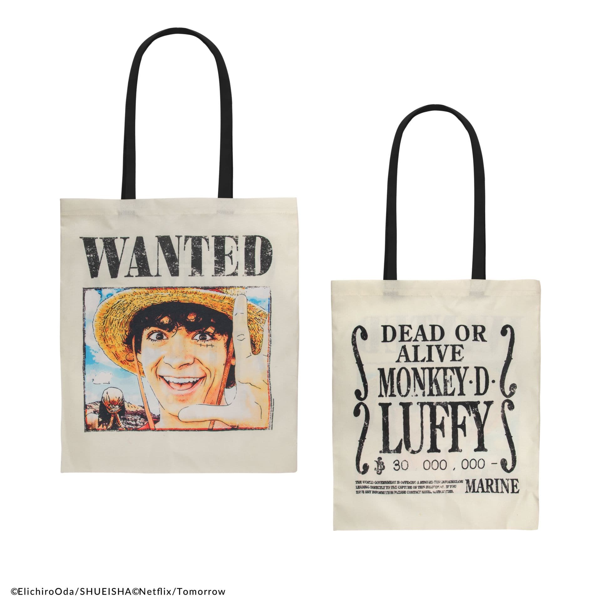 CINEREPLICAS: ONE PIECE - TOTE BAG - WANTED LUFFY torbica 4895205618572