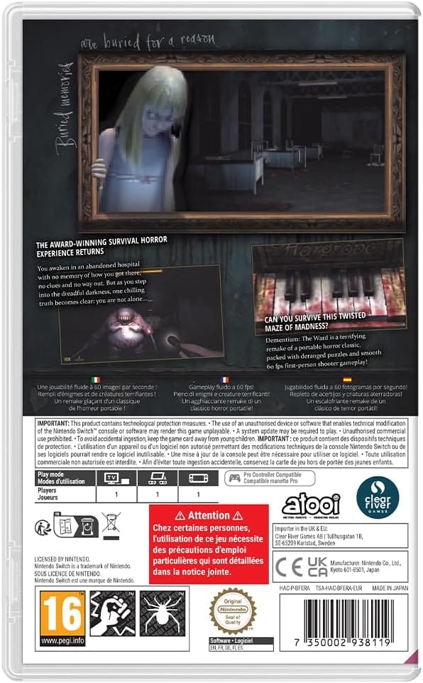 Dementium: The Ward (Nintendo Switch) 7350002938119