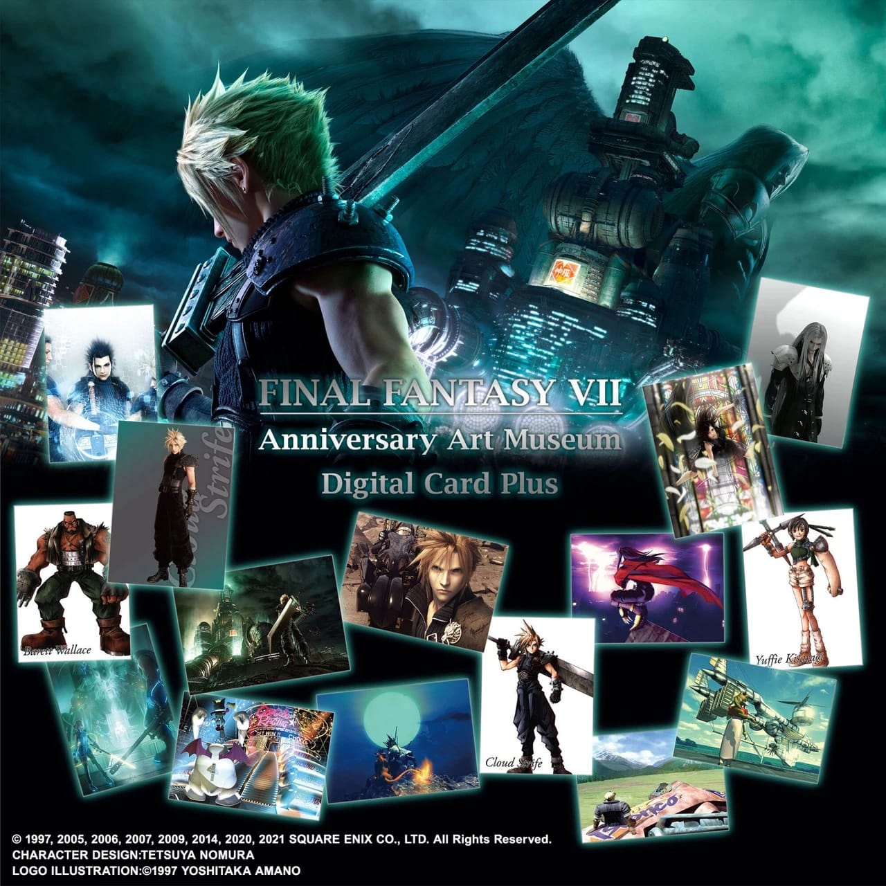 FINAL FANTASY VII ANNIVERSARY ART MUSEUM DIGITAL CARD PLUS - DISPLAY - ENG komplet 4988601369008