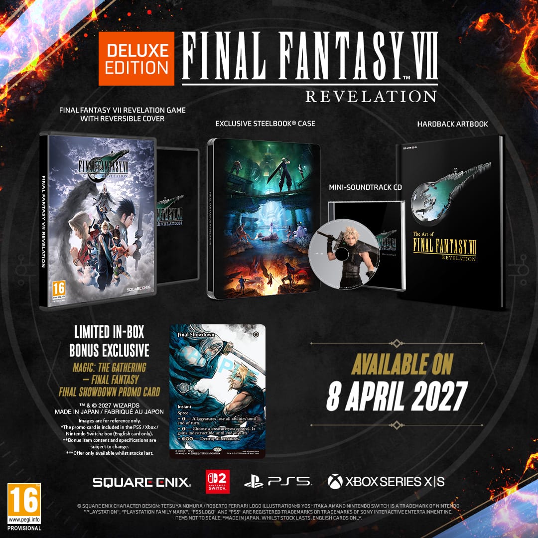 FINAL FANTASY VII REVELATION - Deluxe Edition (Includes Exclusive Magic: The Gathering—FINAL FANTASY Promo Card) (Playstation 5) 5021290103979