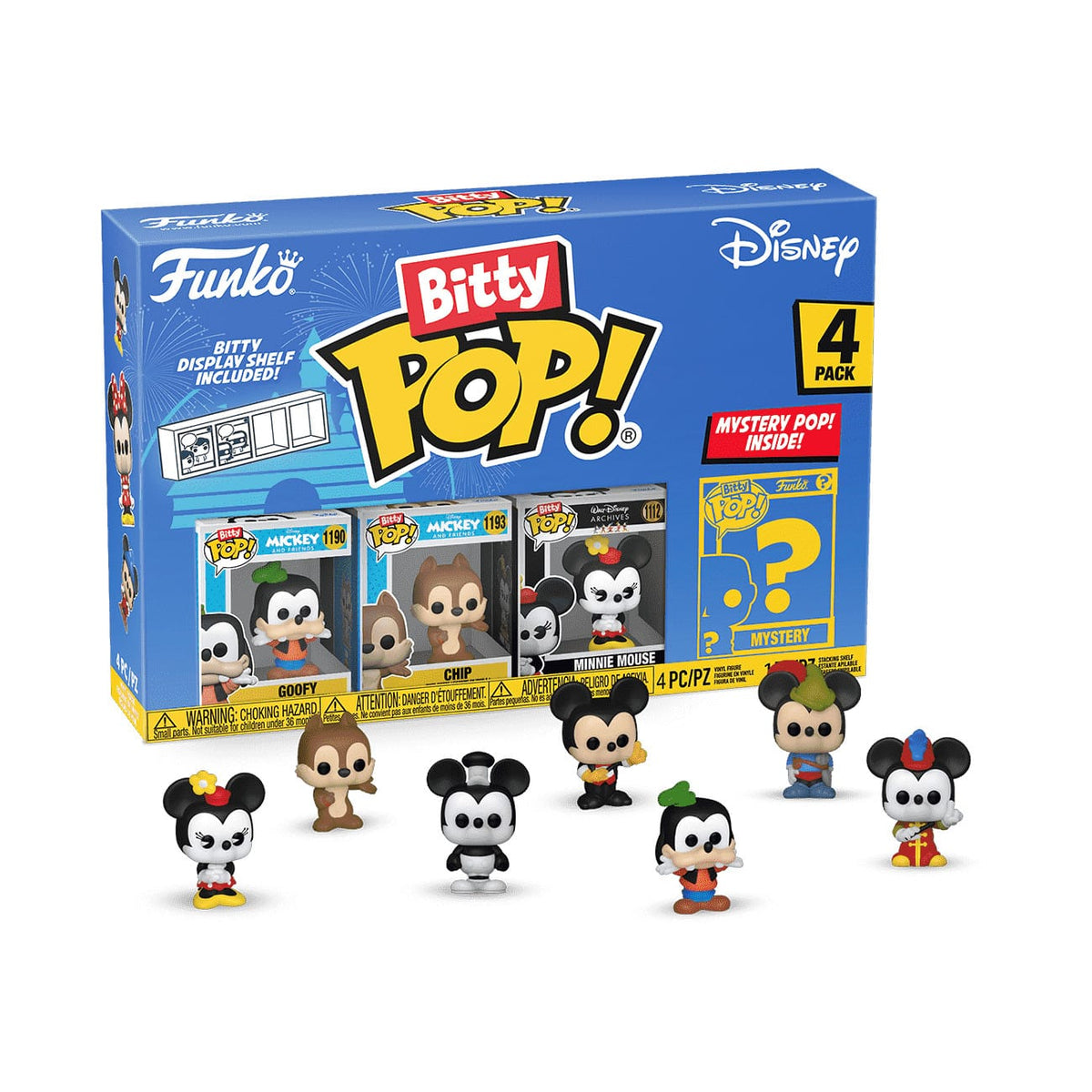 FUNKO BITTY POP: DISNEY - GOOFY 4PK 889698713221