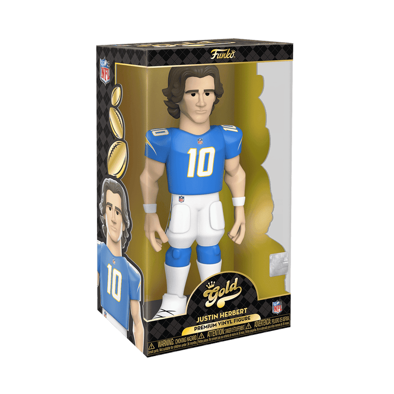 FUNKO GOLD 12" NFL: CHARGERS - JUSTIN HERBERT 889698645515