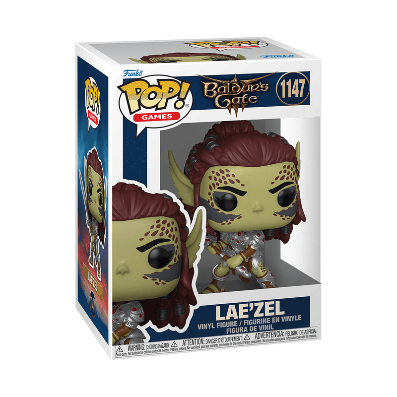 FUNKO POP GAMES: BALDUR'S GATE 3 - LAE'ZEL W/SWORD 889698883481