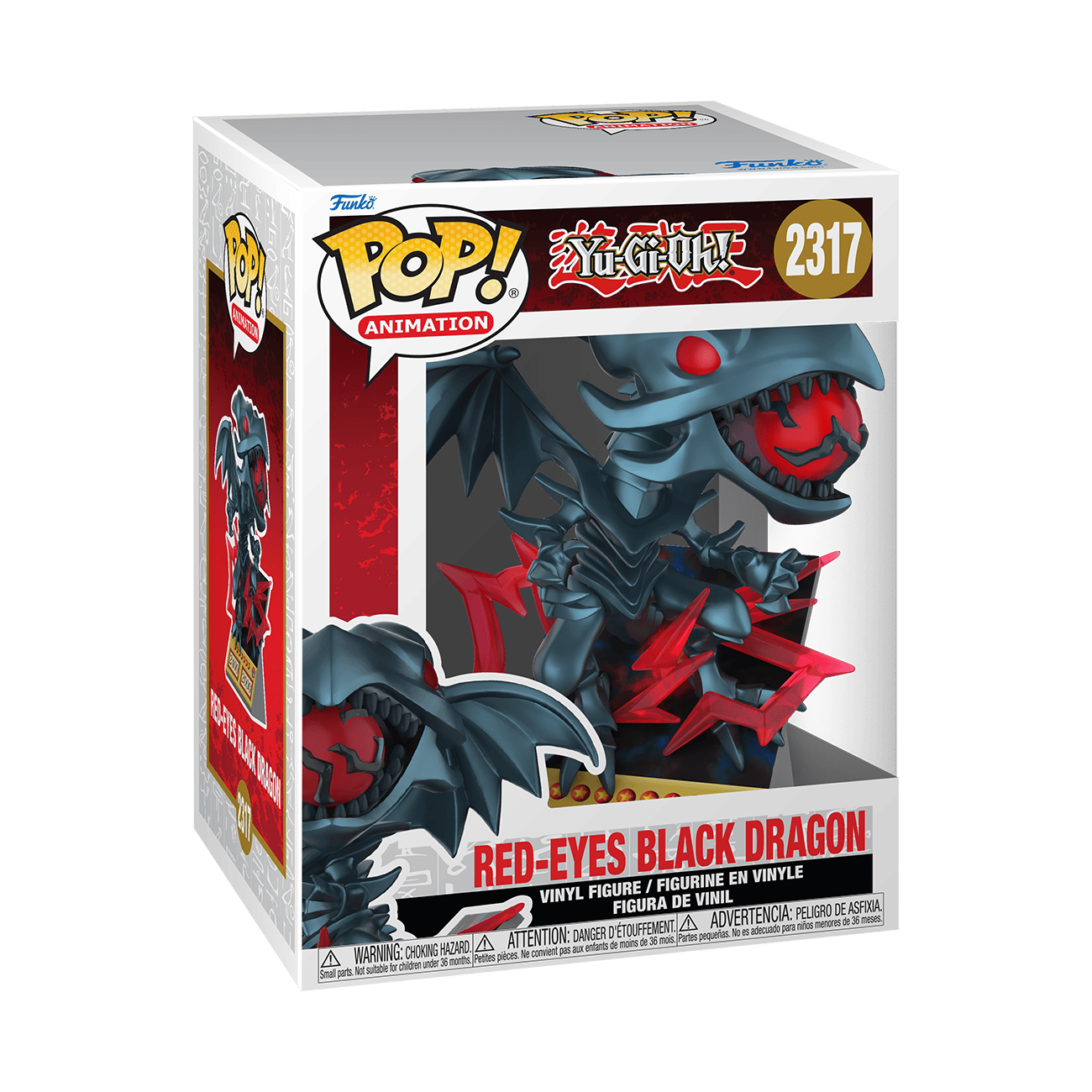FUNKO POP PREMIUM: YU-GI-OH! - RED-EYES BLACK DRAGON (CARD) 889698866095