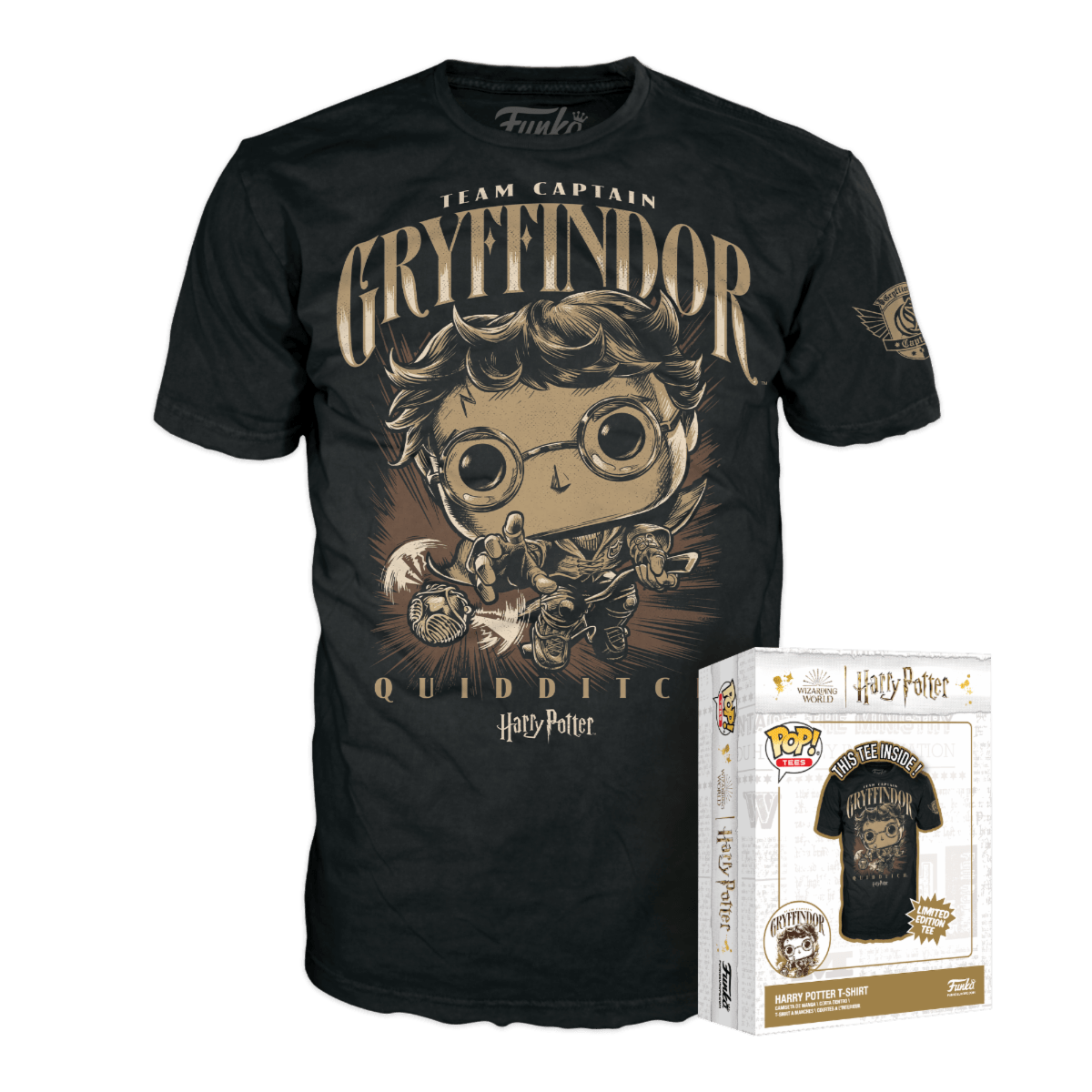 FUNKO POP TEE: HARRY POTTER - QUIDDITCH HARRY - POŠKODOVANA EMBALAŽA 3200000002371
