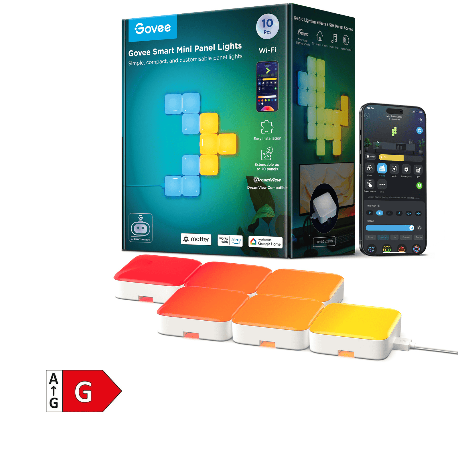 GOVEE SMART MINI PANEL LIGHTS 6974316990581
