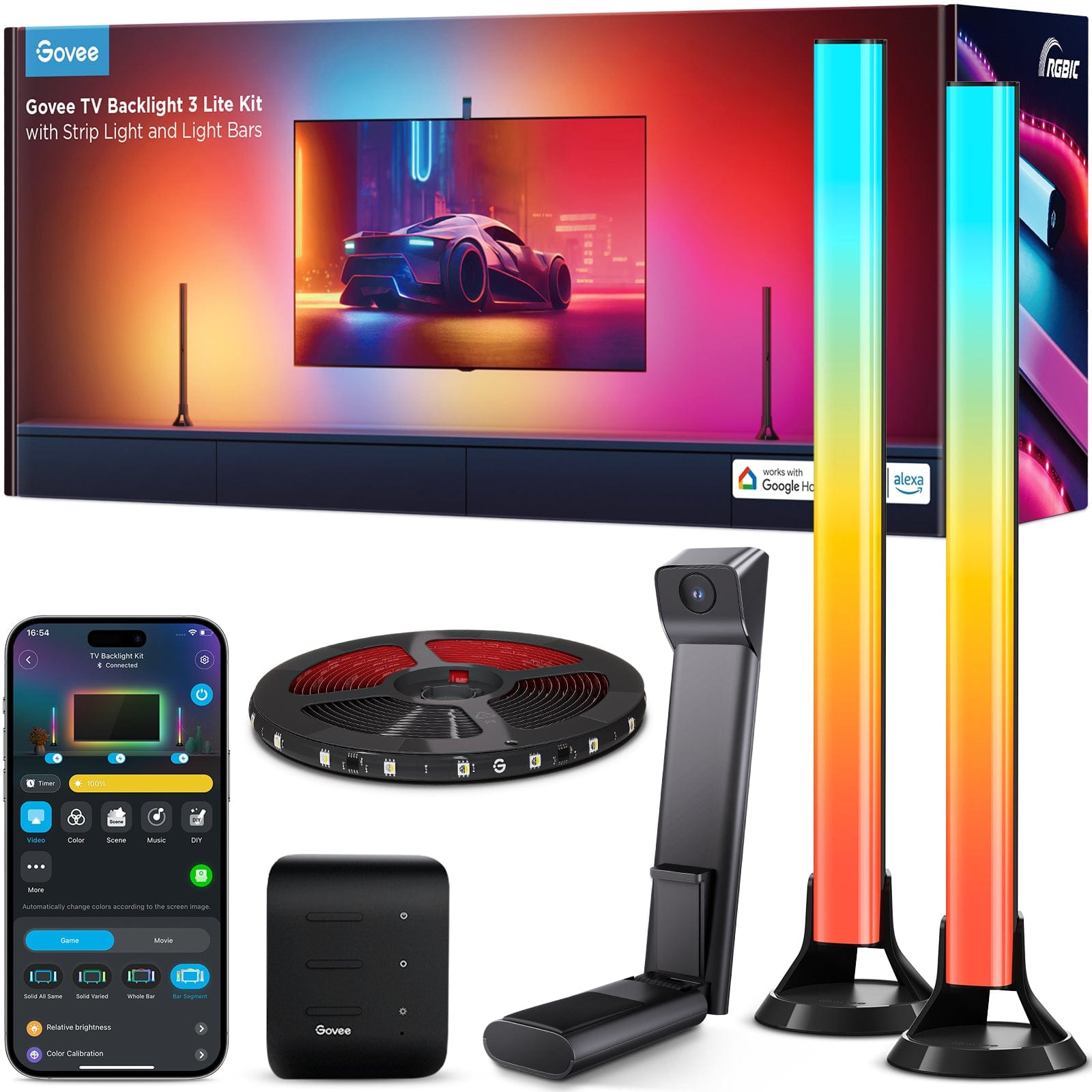 GOVEE TV osvetlitev ozadja 3 Lite Kit - POŠKODOVANA EMBALAŽA 3200000006140