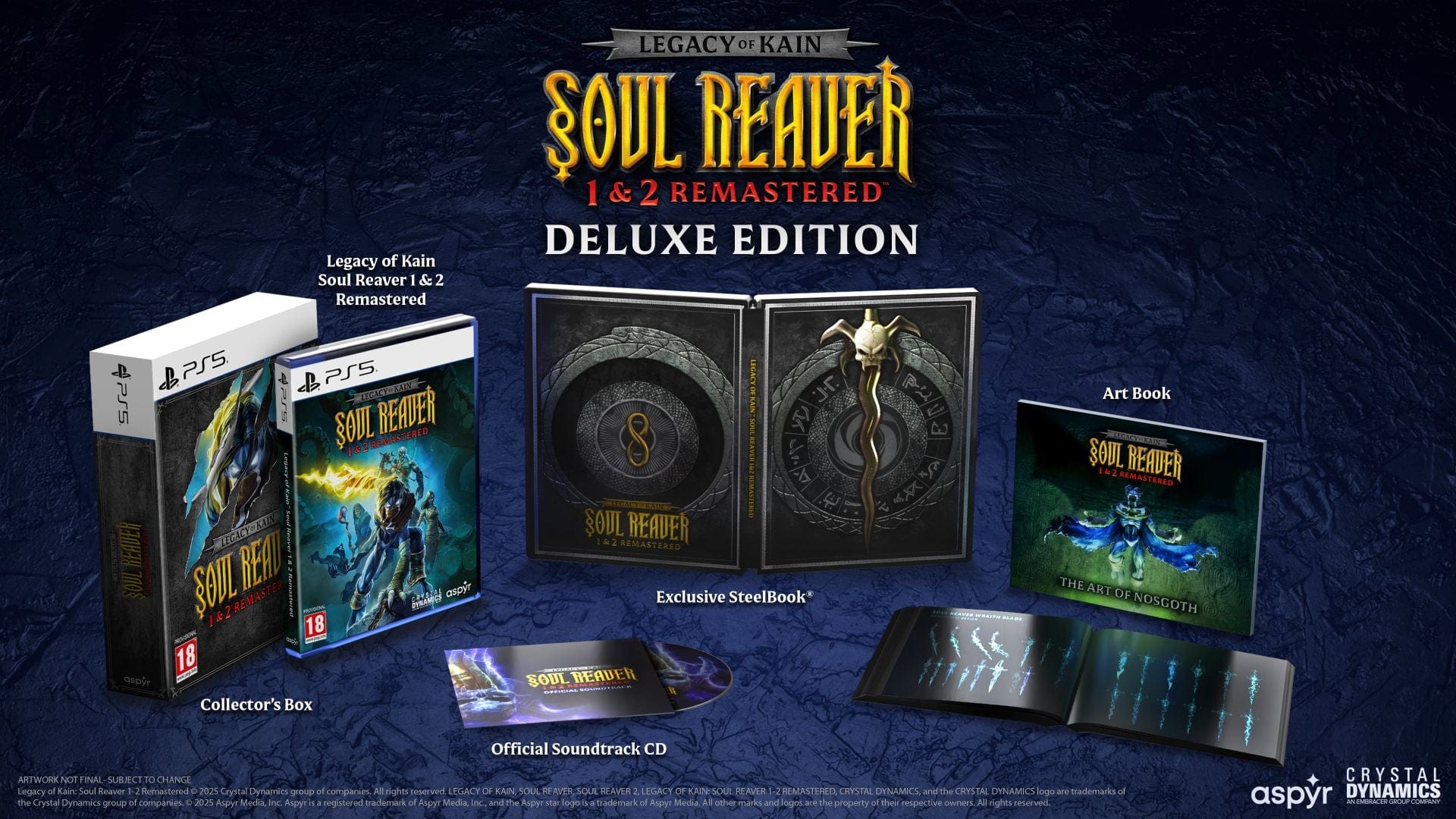 Legacy Of Kain™ Soul Reaver 1&2 Remastered - Deluxe Edition (Playstation 5) - POŠKODOVANA EMBALAŽA 3200000004702