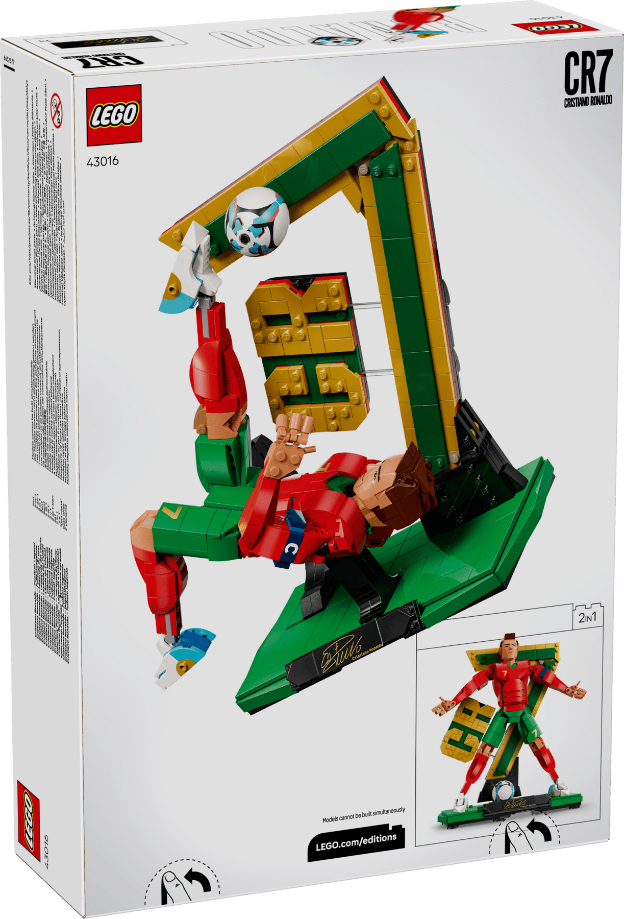 LEGO EDITIONS FOOTBALL - CRISTIANO RONALDO - FOOTBALL LEGEND #43016 5702018069561