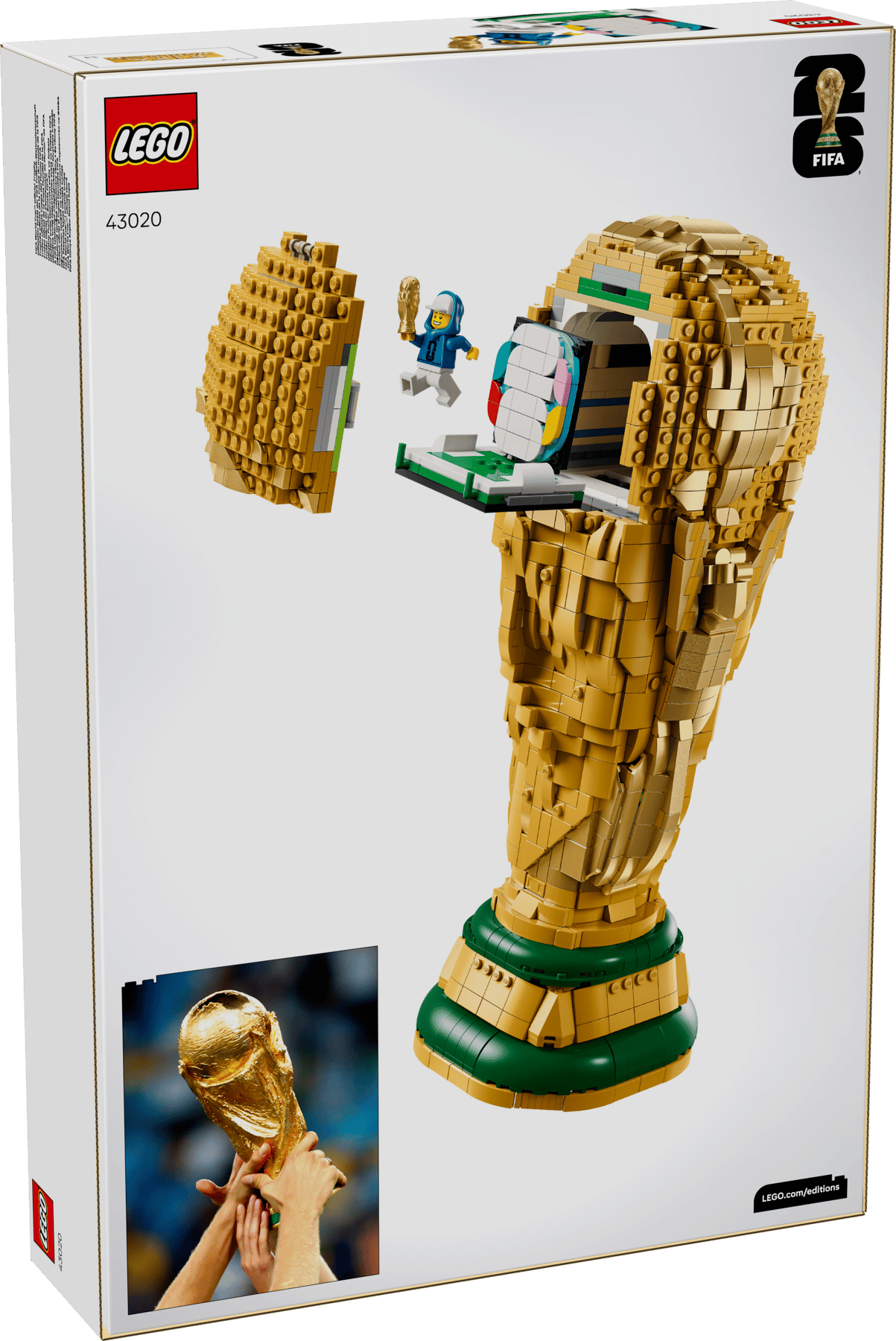LEGO EDITIONS SPORTS - FIFA WORLD CUP OFFICIAL TROPHY #43020 5702018069608
