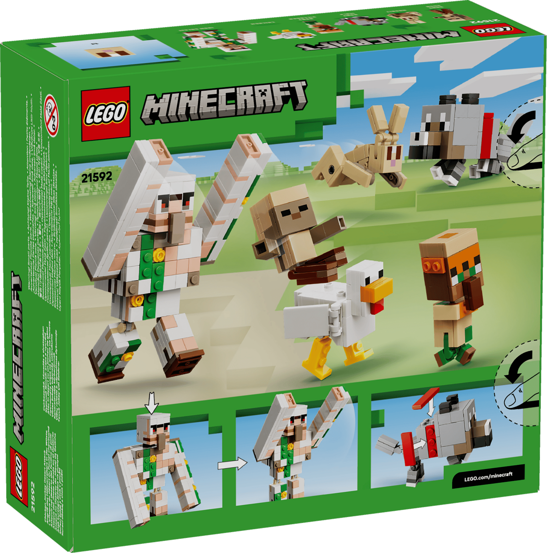 LEGO MINECRAFT - CHICKEN JOCKEY DESERT ATTACK #21592 5702018056011