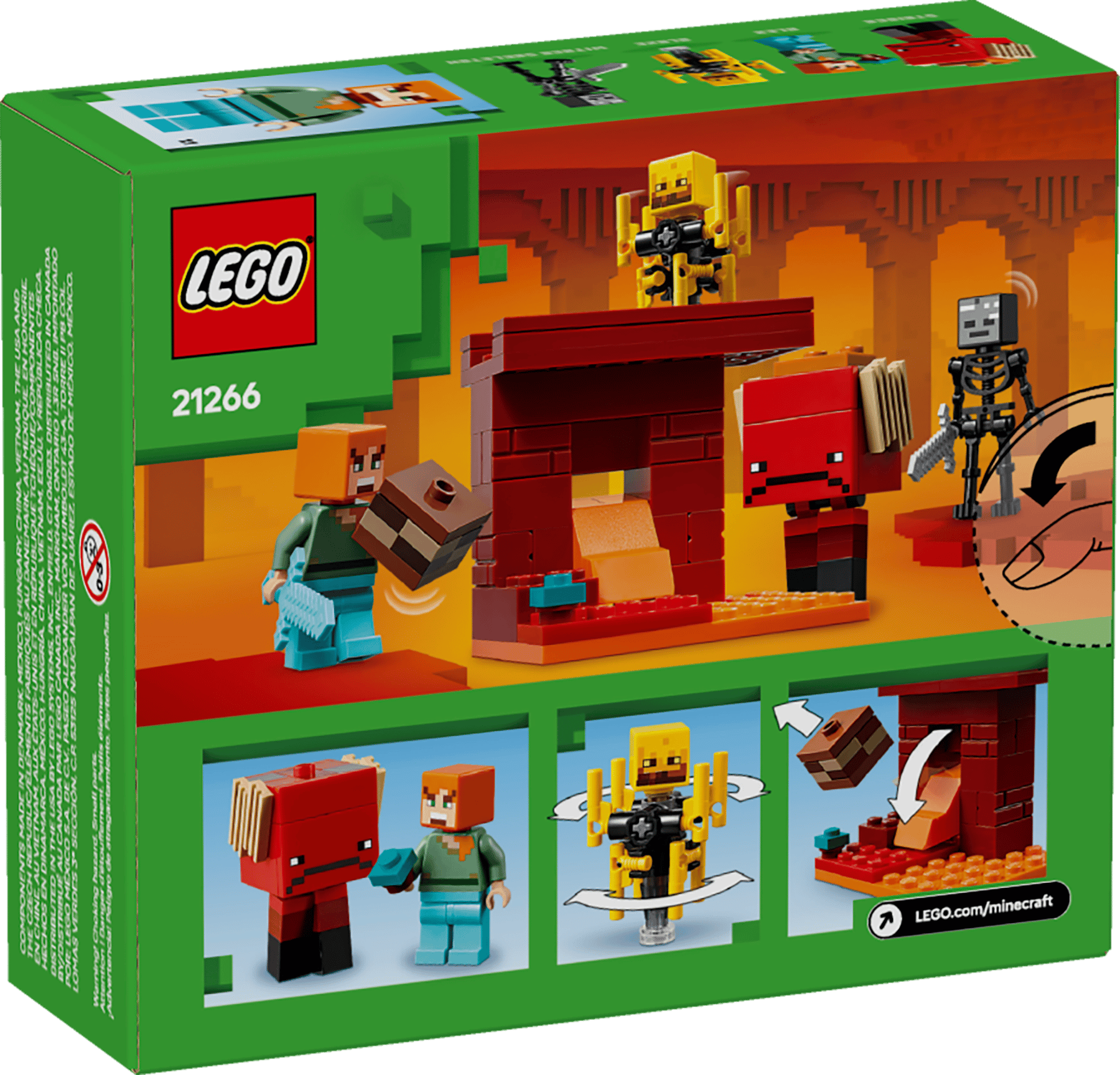 LEGO MINECRAFT - THE NETHER LAVA BATTLE #21266 5702017815404