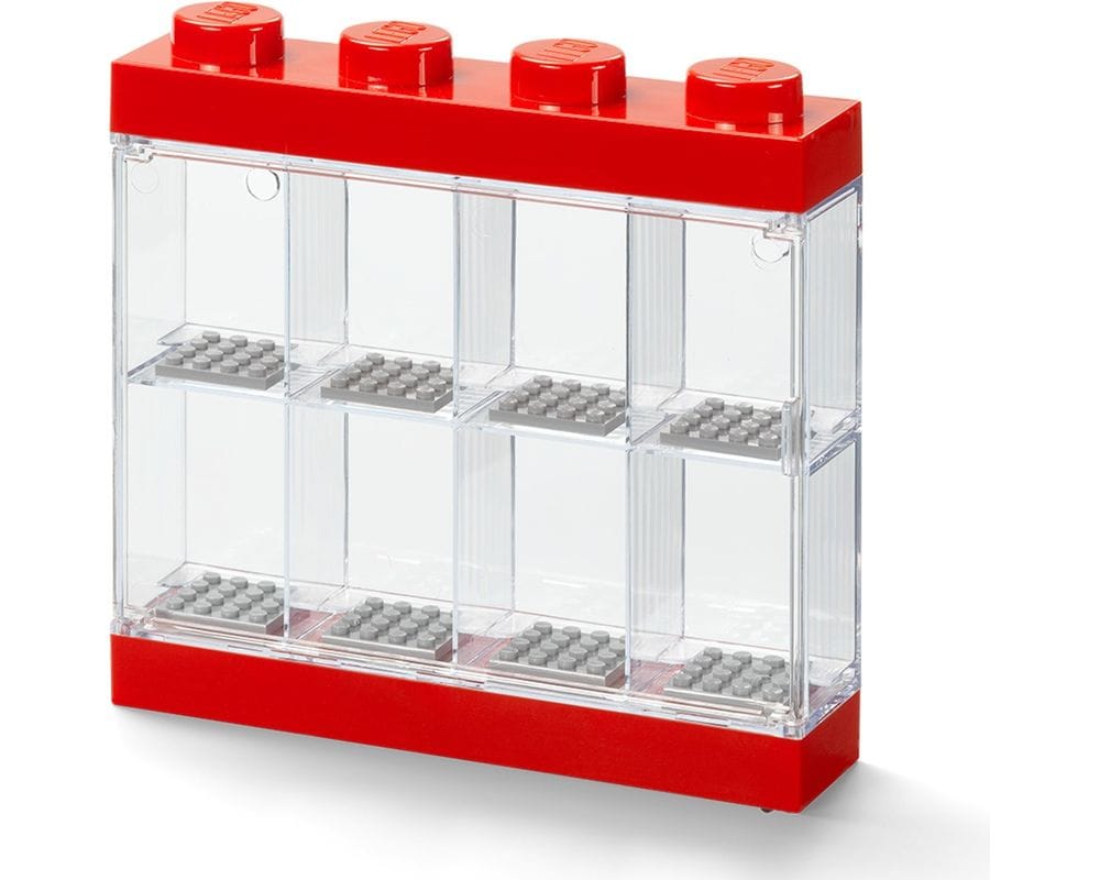 LEGO MINIFIGURE DISPLAY CASE 8 RED 5711938023577
