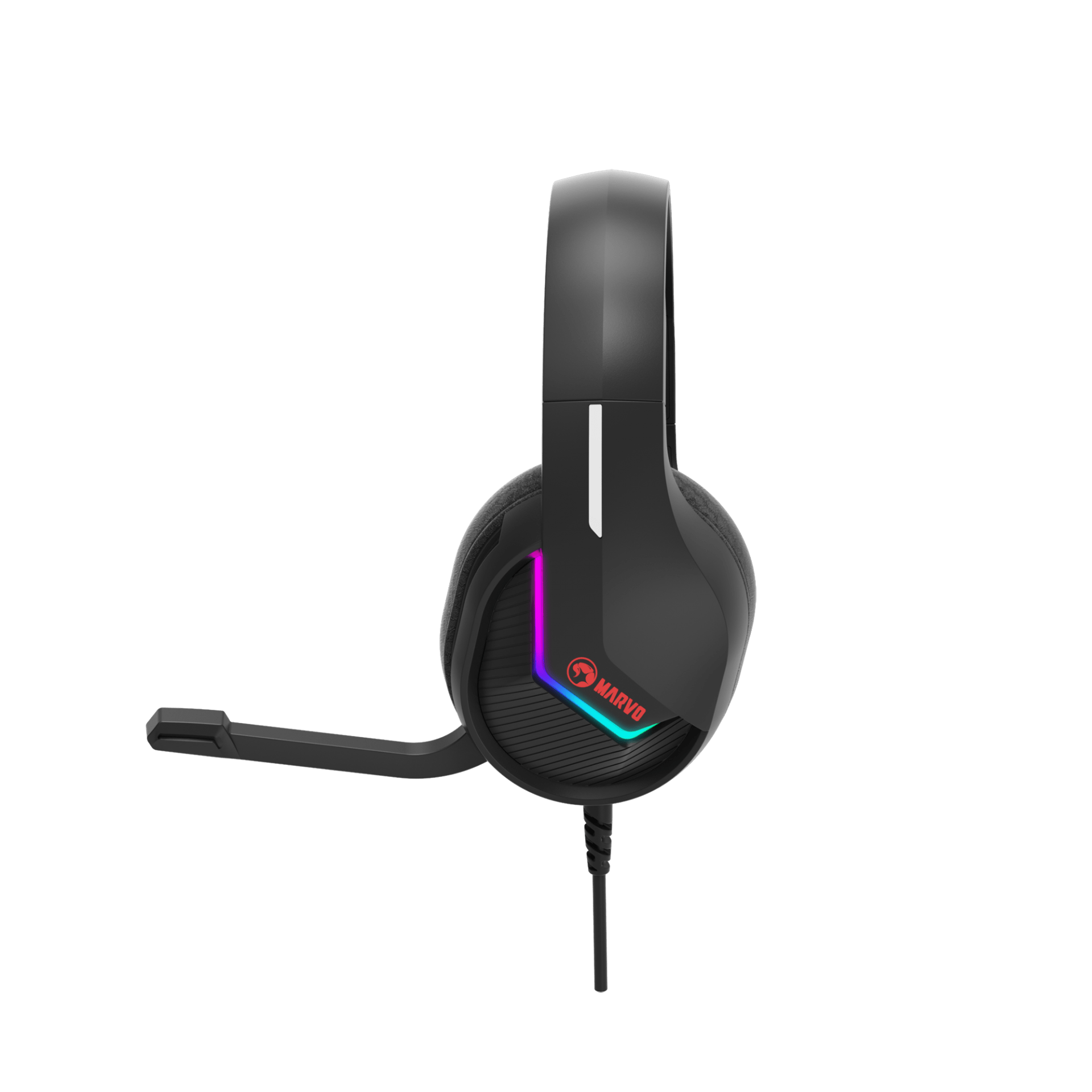MARVO H8618 BK ŽIČNE SLUŠALKE RGB ČRNE BARVE 6932391930021