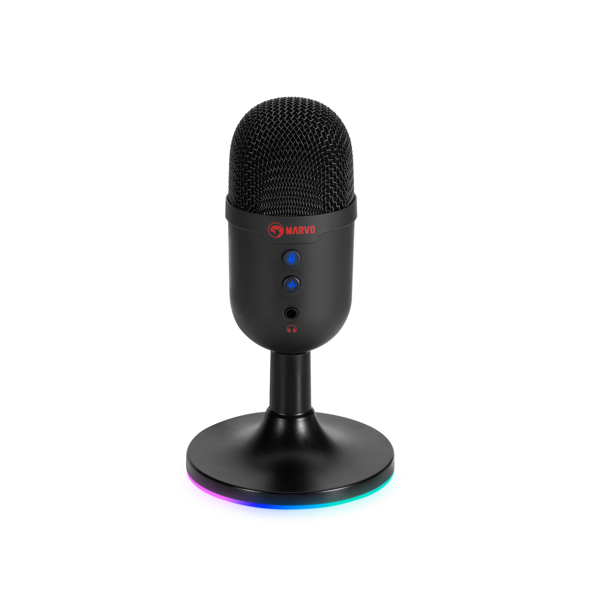 MARVO MIC-06 BK ŽIČNI MIKROFON RGB ČRNE BARVE 6932391930052