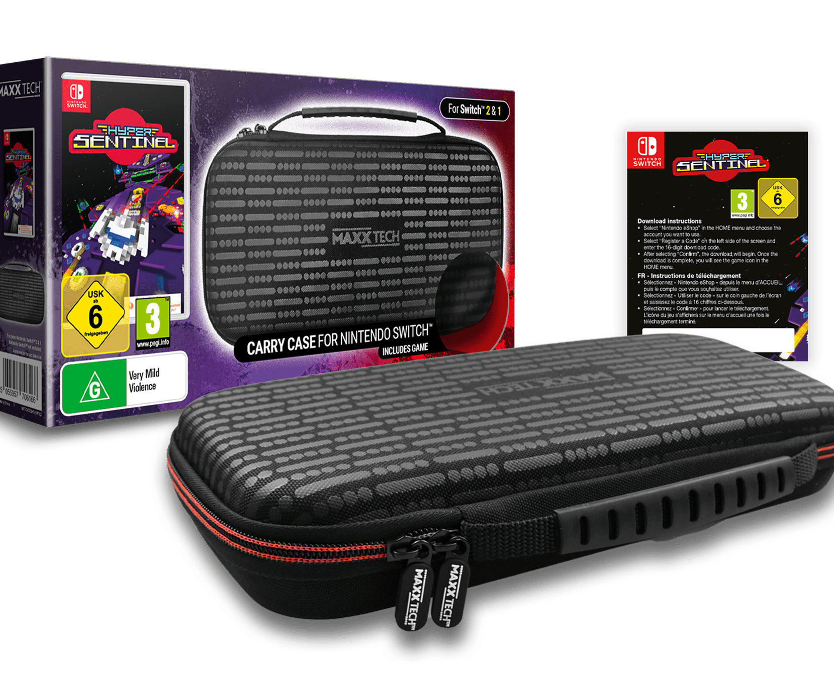 MAXX TECH CARRY CASE & HYPER SENTINEL BUNDLE SWITCH 2&1 (CIAB) 5055957706166
