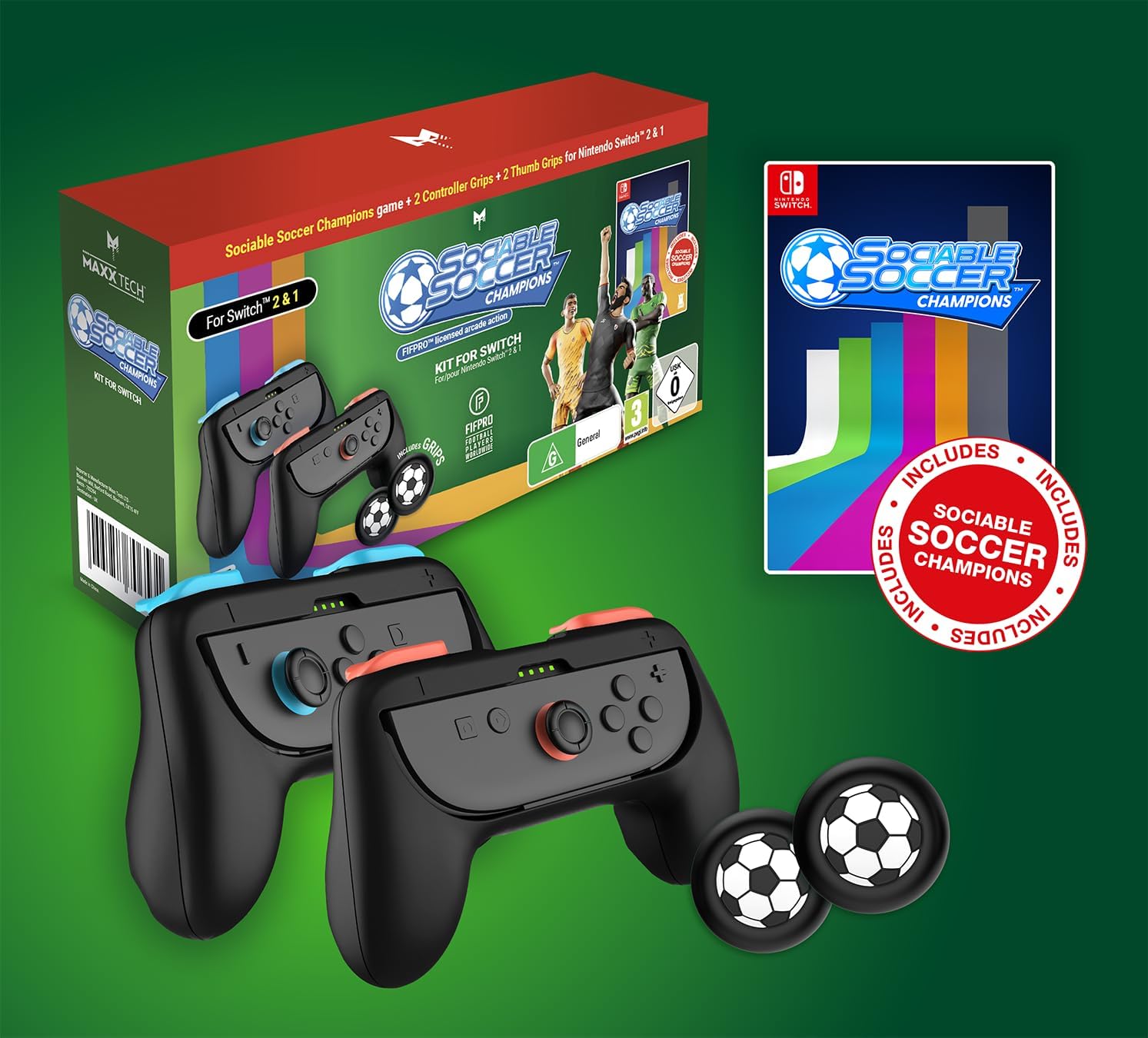 MAXX TECH SOCIABLE SOCCER CHAMPIONS KIT za SWITCH 2&1 (CIAB) 5055957706944