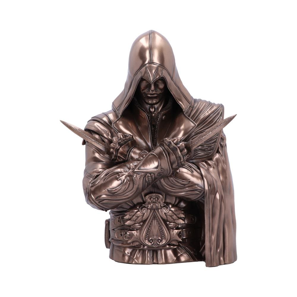 NEMESIS NOW ASSASSIN'S CREED® EZIO BUST BRONZE figura 30CM 801269150686