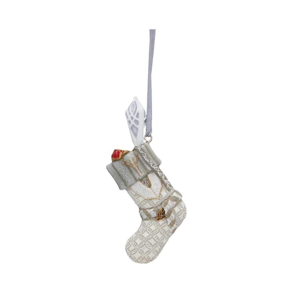 NEMESIS NOW LORD OF THE RINGS GANDALF THE WHITE STOCKING viseči okrasek 7.5CM 801269160302
