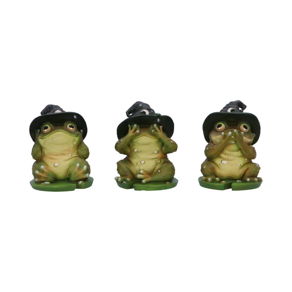 NEMESIS NOW THREE WISE TOADS figure 10.3CM 801269155384