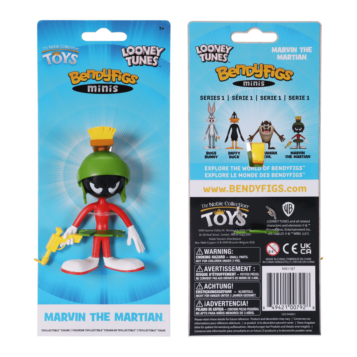 NOBLE COLLECTION WB - LT - MARVIN MINI BENDYFIG 849421007928