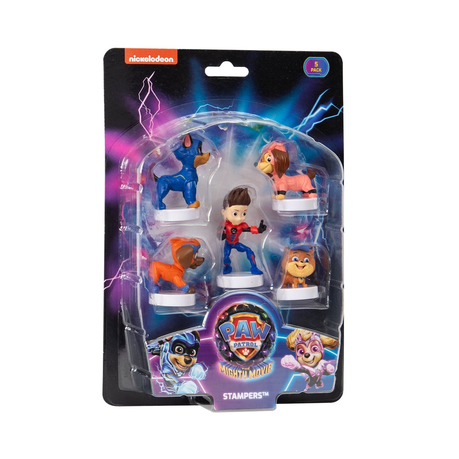 P.M.I. PAW PATROL: THE MIGHTY MOVIE - ŠTAMPILJKE PAKET 5 RAZLIČNIH (S2) 7290117585726