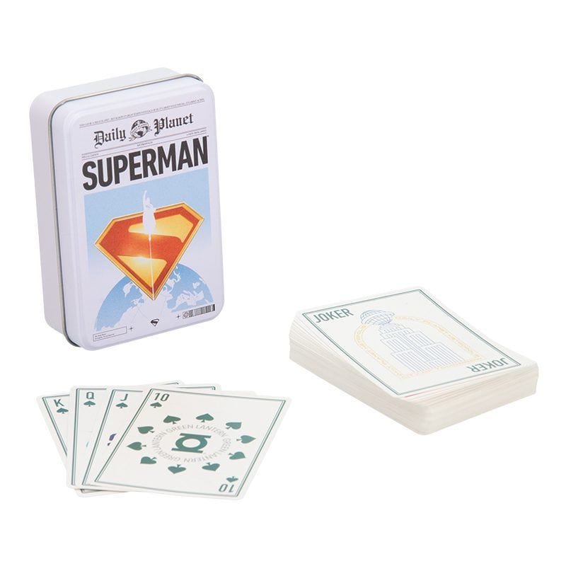 PALADONE SUPERMAN igralne karte v škatli 5056577757019