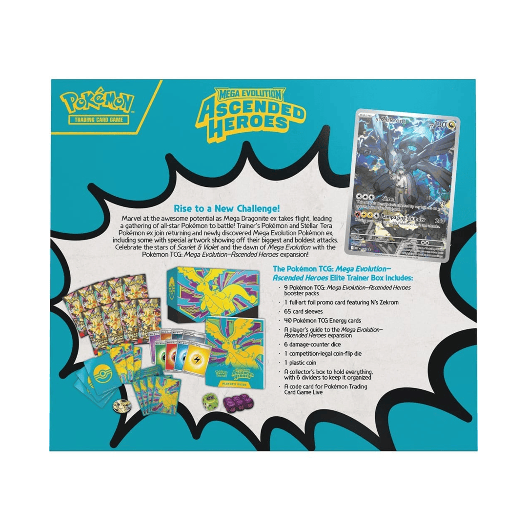 POKEMON TCG: Mega Evolution Ascended Heroes - Elite Trainer Box 196214132474
