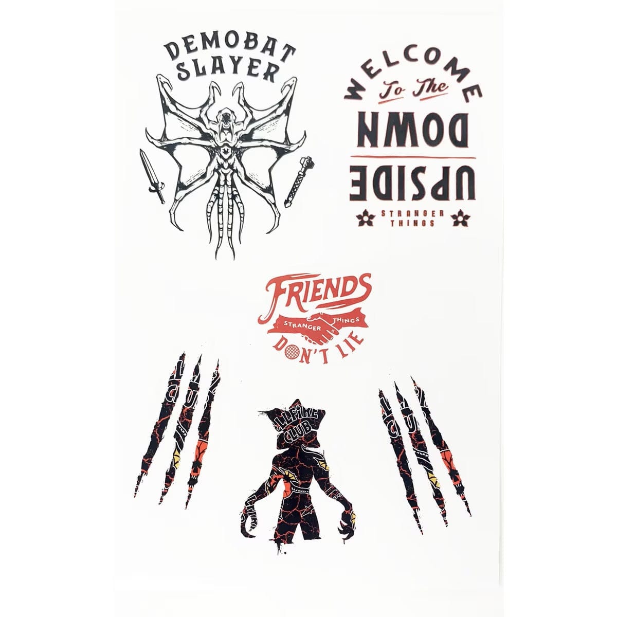 PYRAMID STRANGER THINGS 4 (UPSIDE DOWN BATTLE) TECH STICKERS NALEPKE 5050293474564