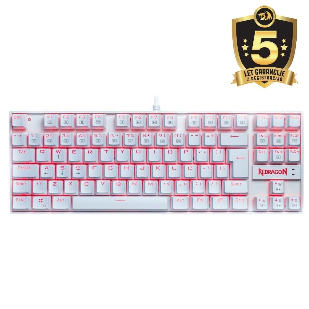 REDRAGON KUMARA 2 K552-2 MEHANSKA TIPKOVNICA, BELA 6950376772022