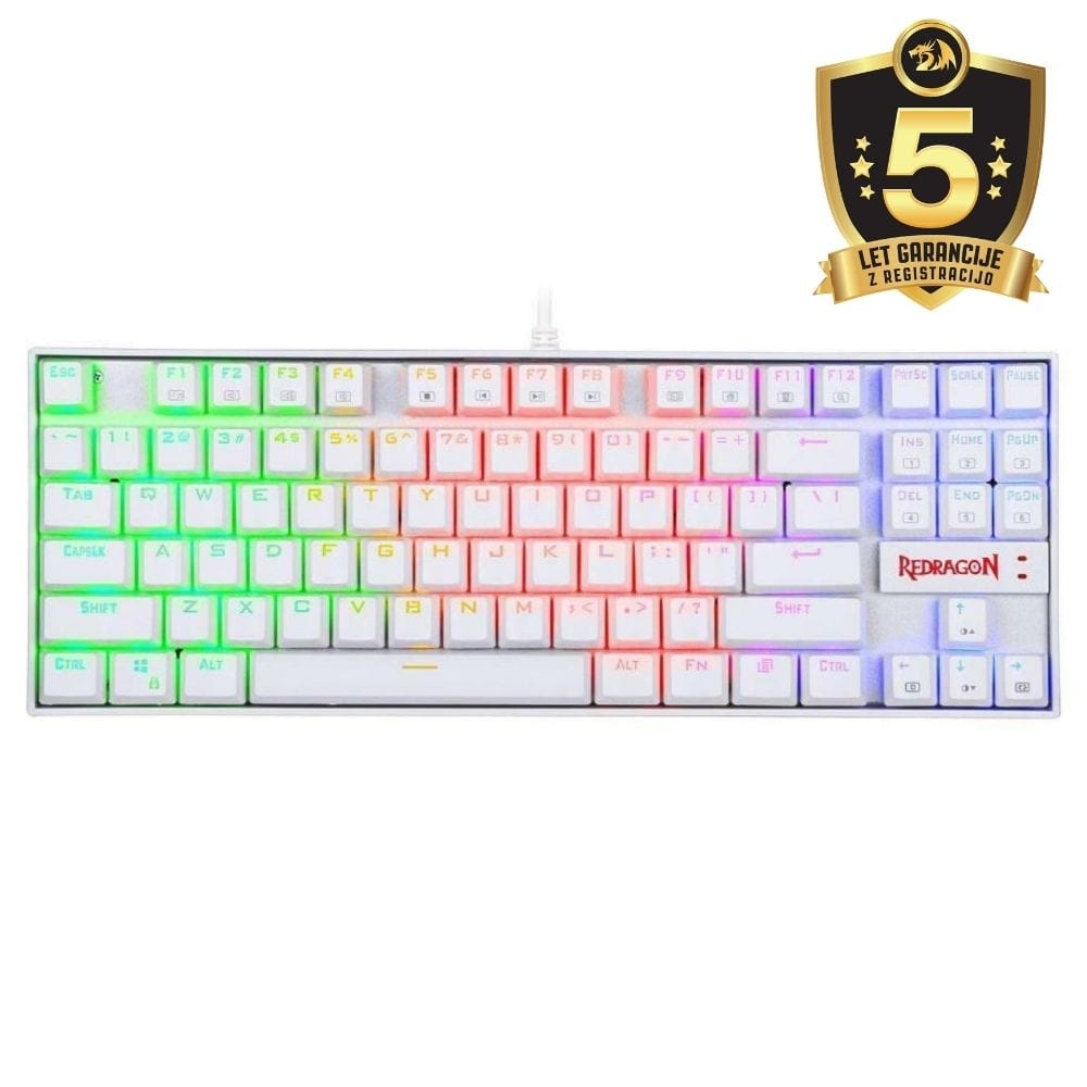 REDRAGON KUMARA 2 K552-2 RGB MEHANSKA TIPKOVNICA, BELA 6950376780010