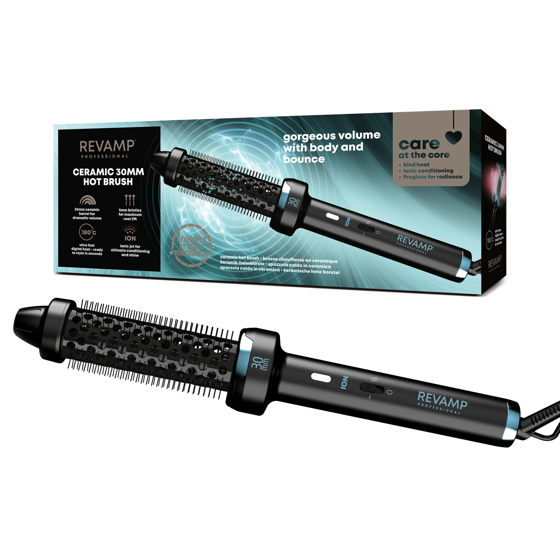 REVAMP CERAMIC 30MM HOT BRUSH BR-1300A 5010777164183