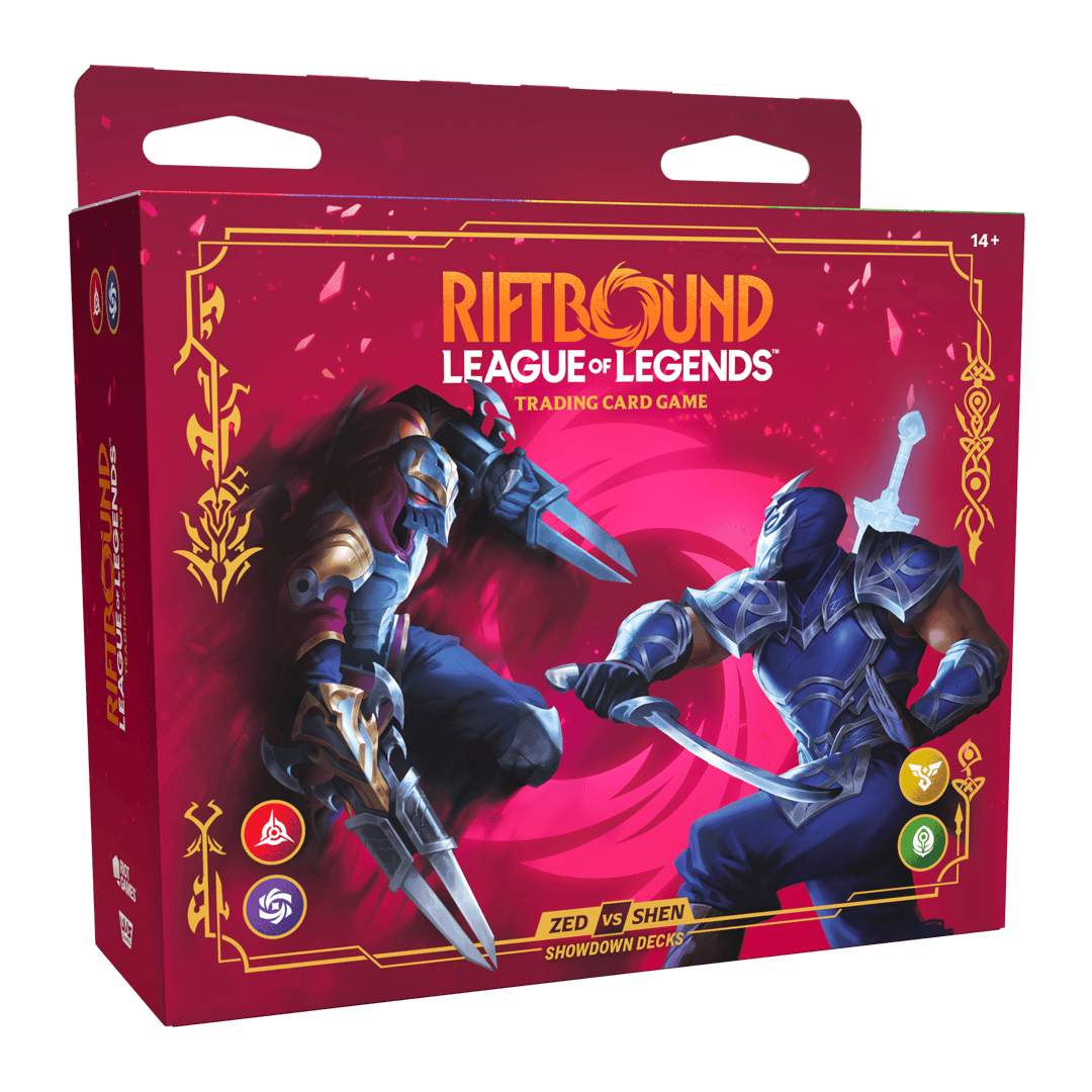 Riftbound: League of Legends TCG – Vendetta Champion Deck Display: Zed vs Shen (4 Decks) 810155275846