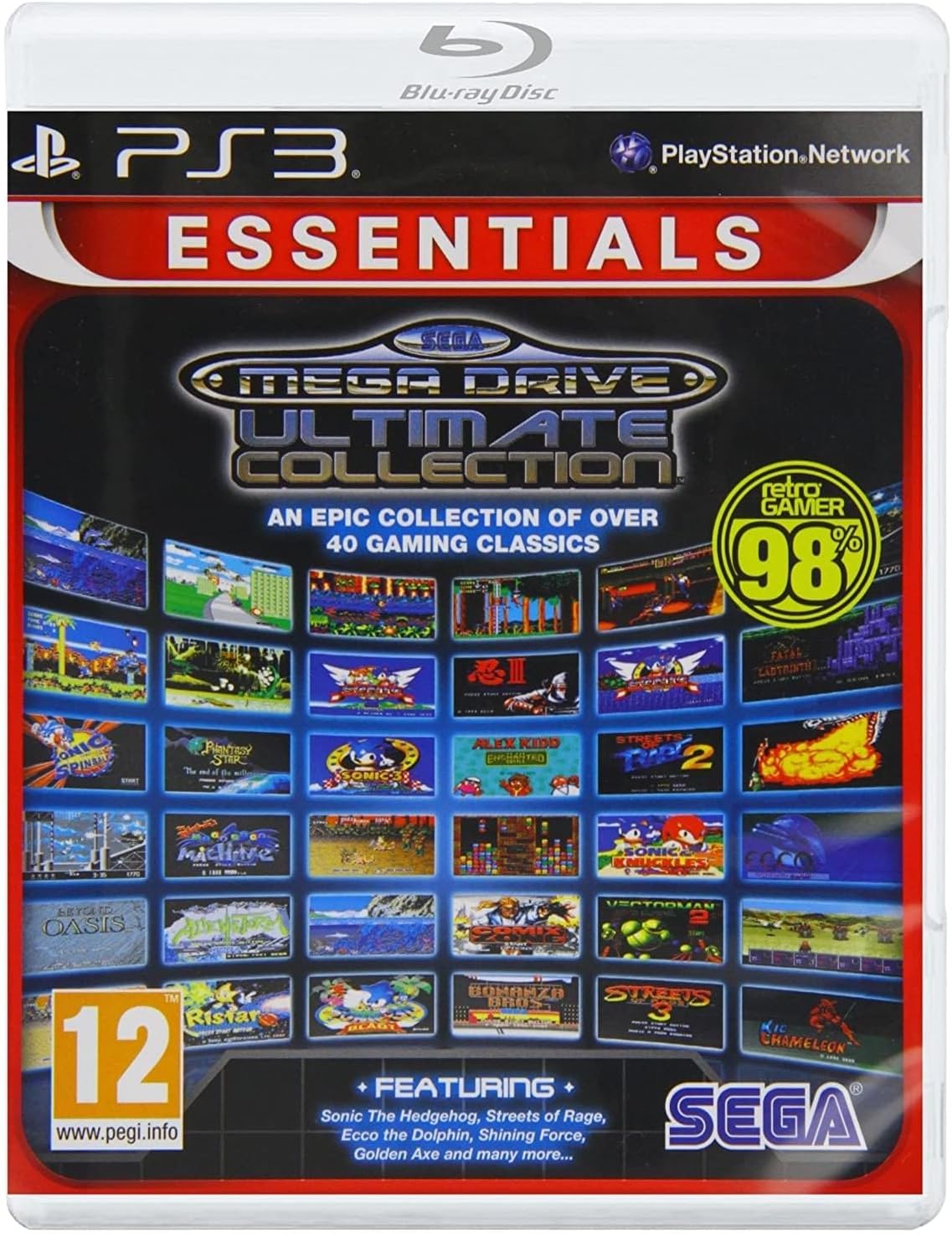 SEGA MEGA DRIVE ULTIMATE COLLECTION ESSENTIALS (Playstation 3) 5055277020249