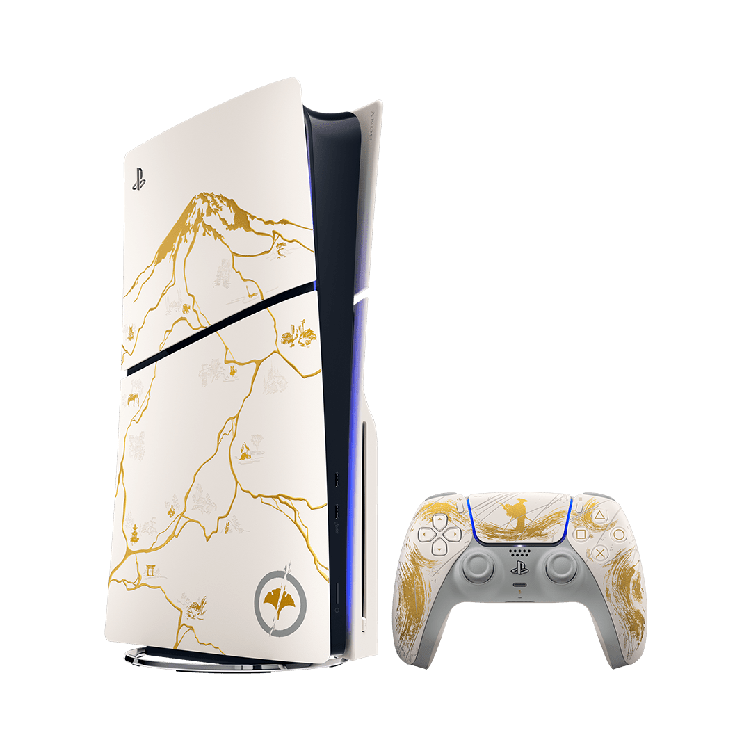 SONY Playstation 5 standard gold + Ghost of Yotei LE 711719599661