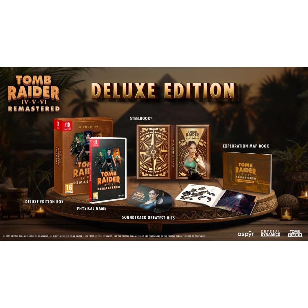 Tomb Raider IV-VI Remastered Starring Lara Croft - Deluxe Edition (Nintendo Switch) 5056635617477