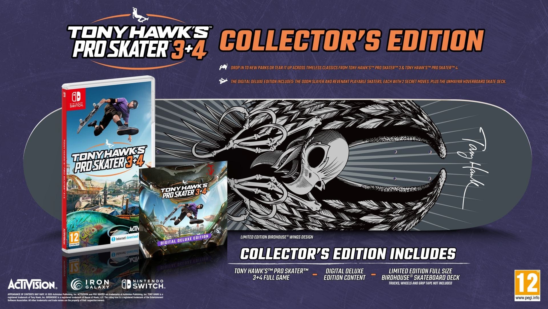 Tony Hawk's Pro Skater 3&4 - Collector’s Edition (Nintendo Switch) 196388568260