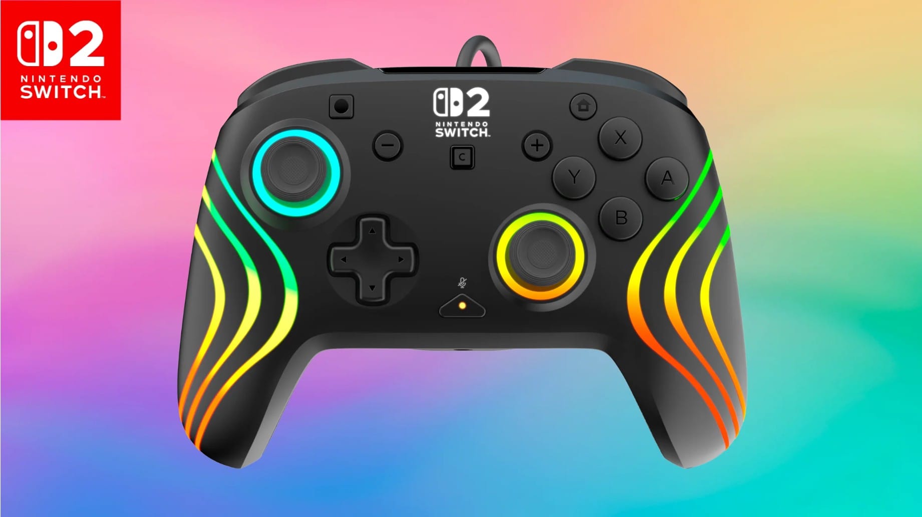 TURTLE BEACH SWITCH 2 AFTERGLOW WAVE žični kontroler črne barve 840454402278