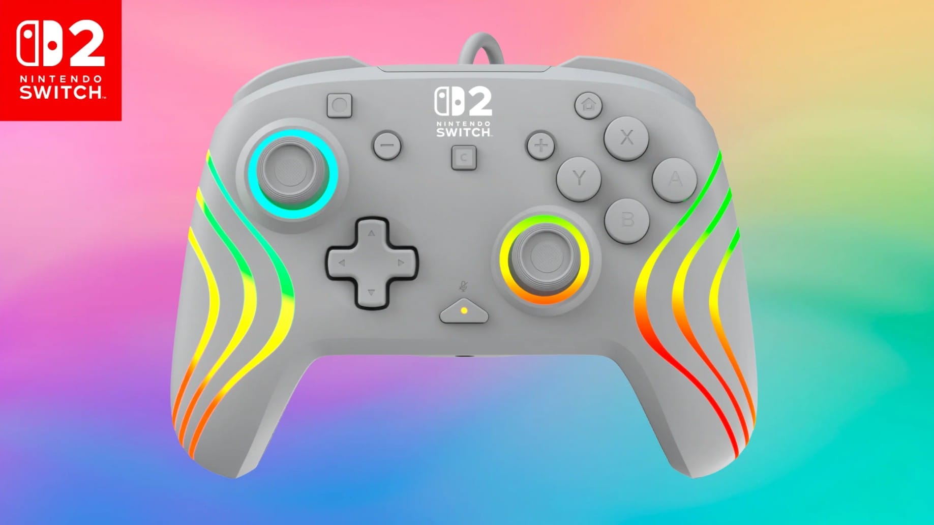 TURTLE BEACH SWITCH 2 AFTERGLOW WAVE žični kontroler sive barve 840454402292