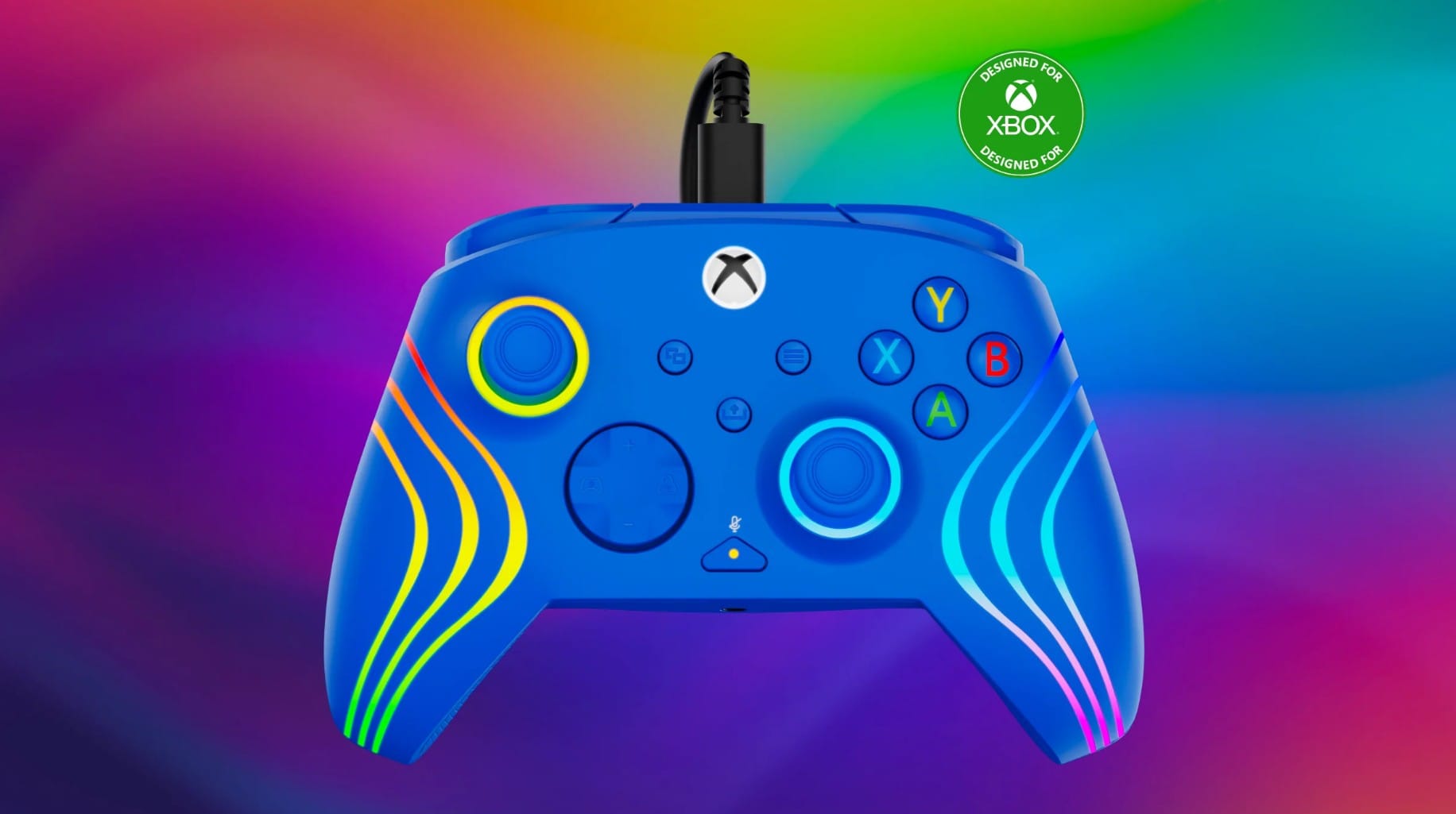 TURTLE BEACH XBOX AFTERGLOW WAVE žični kontroler modre barve 840454400090