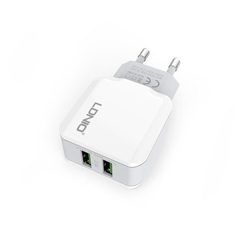 Adapter LDNIO A2202 220v 2xUSB 2,4A 12W bel 6933138622025