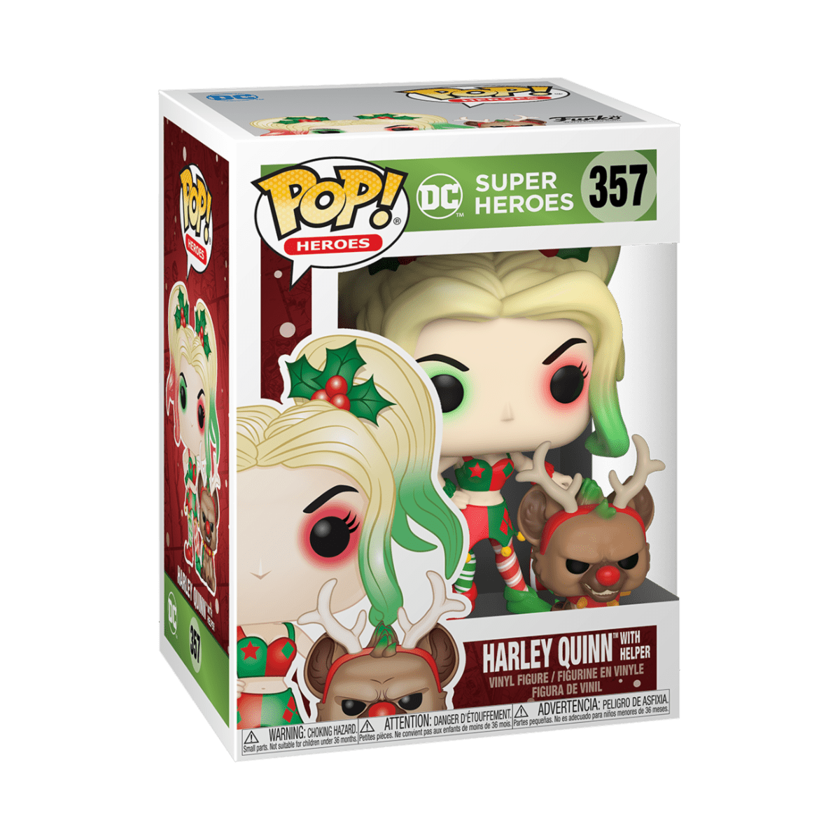 FUNKO POP HEROES: DC HOLIDAY - HARLEY QUINN W/HELPER 889698506564